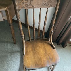 Antique Press Back Rocking Chair