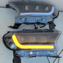 19-23 Ford Ranger LED DRL Projector Headlights Luces Calaveras Micas Faros Focos Faroles Headlamps 