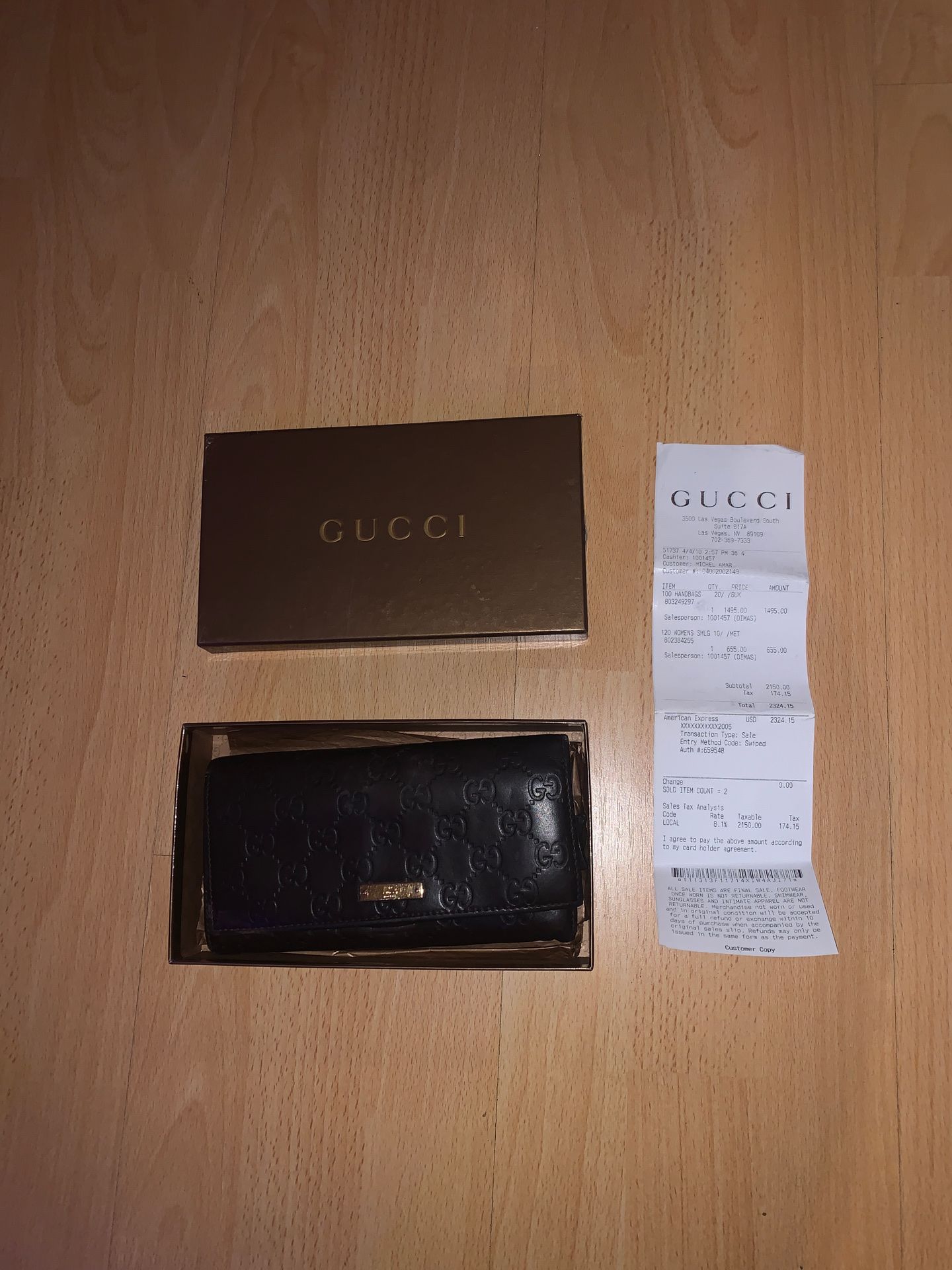 Authentic Brown Leather Women’s Gucci Wallet