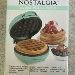 Brand New Mini Waffle Maker By Nostalgia