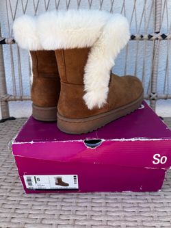 So Paulina fur boots