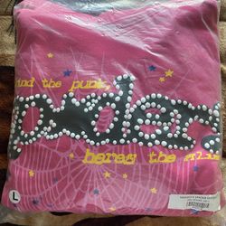 SP5DER P*NK V2 HOODIE PINK-SIZE LARGE  AUTHENTIC✅