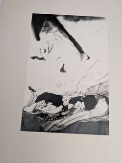 Original black and white photo, vintage 1970s fine art