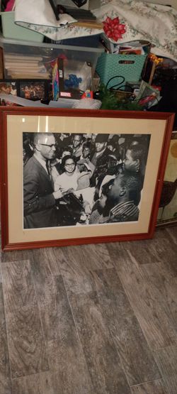 Vintage Malcolm X Portrait Photo