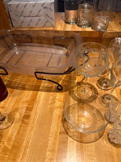 Miscellaneous glasses and Princess House crystal