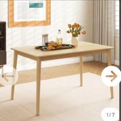 48-Inch Wooden Dining Table for 4 ASSEMBLED 