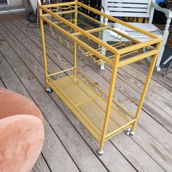 Rolling Cocktail Cart