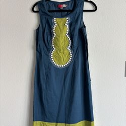 Boden Colorblock Beaded Sleeveless Sheath Dress