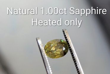Natural 1ct heated sapphire