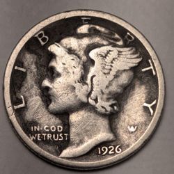RARE**1926-S** Mercury Dime 