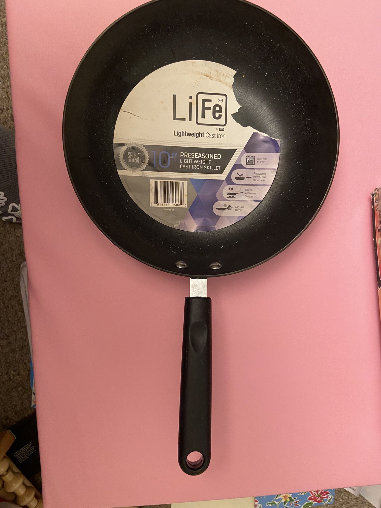 New 10” Pre Seasoned Cast Iron Skillet