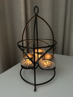 PartyLite Retired Metal Centerpiece All Info In Description & Photos 