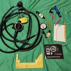 XS scuba / Sherwood dive yoke regulator set - with extras!  
