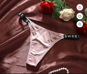 SMALL PINK SATIN thong PANTY
