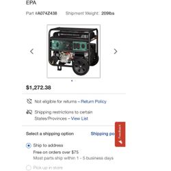 9500 Cummins Duel Fuel Generator