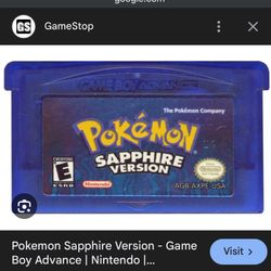 Pokemon Sapphire GBA