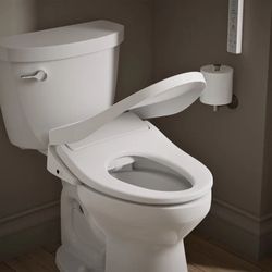 Kohler Elongated PureWash E825 Bidet Toilet Seat with Remote Control $230