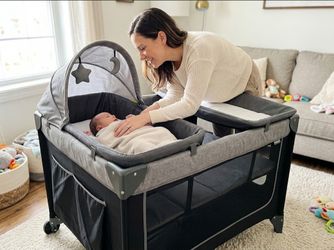 Safety 1st 4-in-1 Portable Play Yard with Bassinet