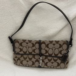 Brown Coach Signature Bag/ Purse