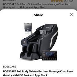 BossCare Full Body Shiatsu Massage Chair