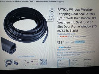 Window and door weather stripping seal