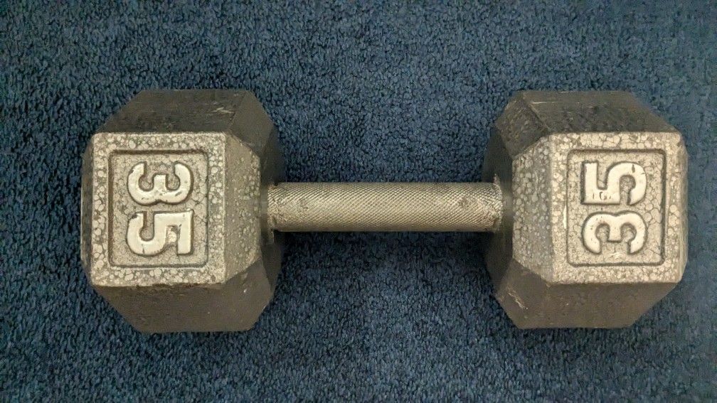 35LB. HEX DUMBBELL Cast Iron