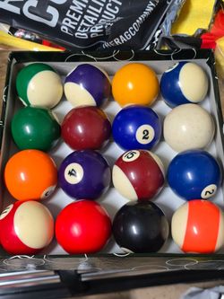 Complete Billiard Pool Ball Set