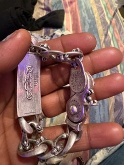 Chrome Hearts 925 Sterling Silver Chain Bracelet