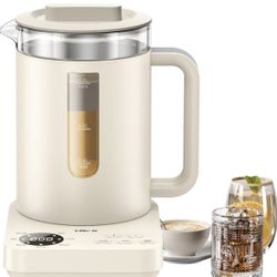 Electric Tea Kettle, INTASTING Glass Electric Kettle with tea Infuser and Precise knob temperature control, 1200W Fast Heating, BPA-Free, Easy to Clea