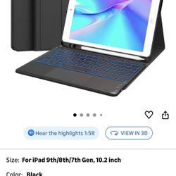 New Chesona Case For I Pad 10th keyboard Black💥$20💥