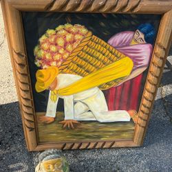 The Flower Carrier (also known as The Flower Vendor) by Mexican artist Diego Rivera.