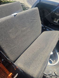 Rearxseats from a truck and heavy duty rim/tire