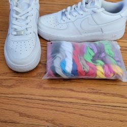 Nike Air Force + 16 Pair Shoelaces for Sale in Amity -