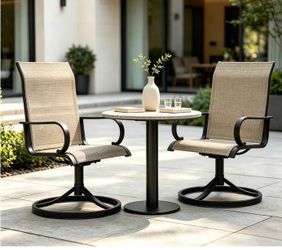 Room Essentials Set 2pk Sling Swivel Chair $90