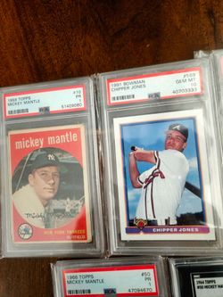 Vintage Baseball Card Collection Mantle Mays Aaron