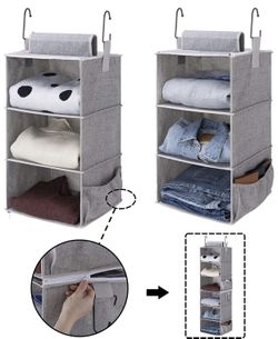 6 shelf hanging closet organizer