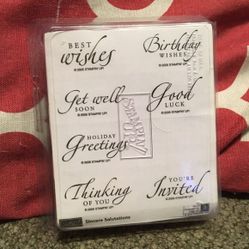 Stampin up sincere salutations