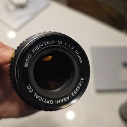 SMC Pentax-M 50mm f/1.7 Lens (Sharp, Vintage, Pentax K Mount)