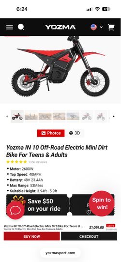 Yozma IN 10 off road bike