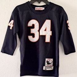 Chicago Bears #34 Walter Payton Mitchell & Ness Throwback Kids Jersey Size Small 
