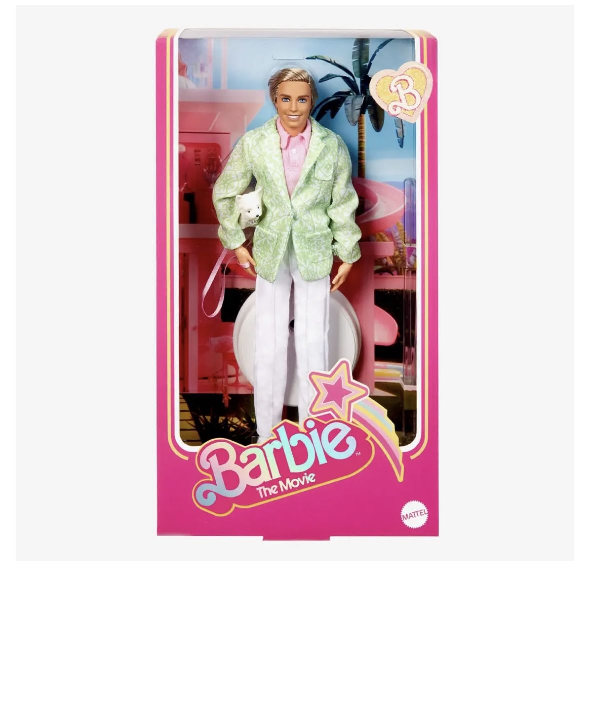 Barbie The Movie Sugar’s Daddy Ken Doll in Pastel Suit With Dog