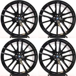 22" Staggered BMW X5 X6 X7 Wheels Rims Set of 4 22x9.5 22x10.5 5x112 742M