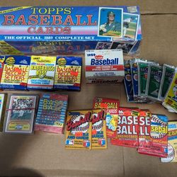 Huge Lot - Vintage baseball card sets & unopened packs