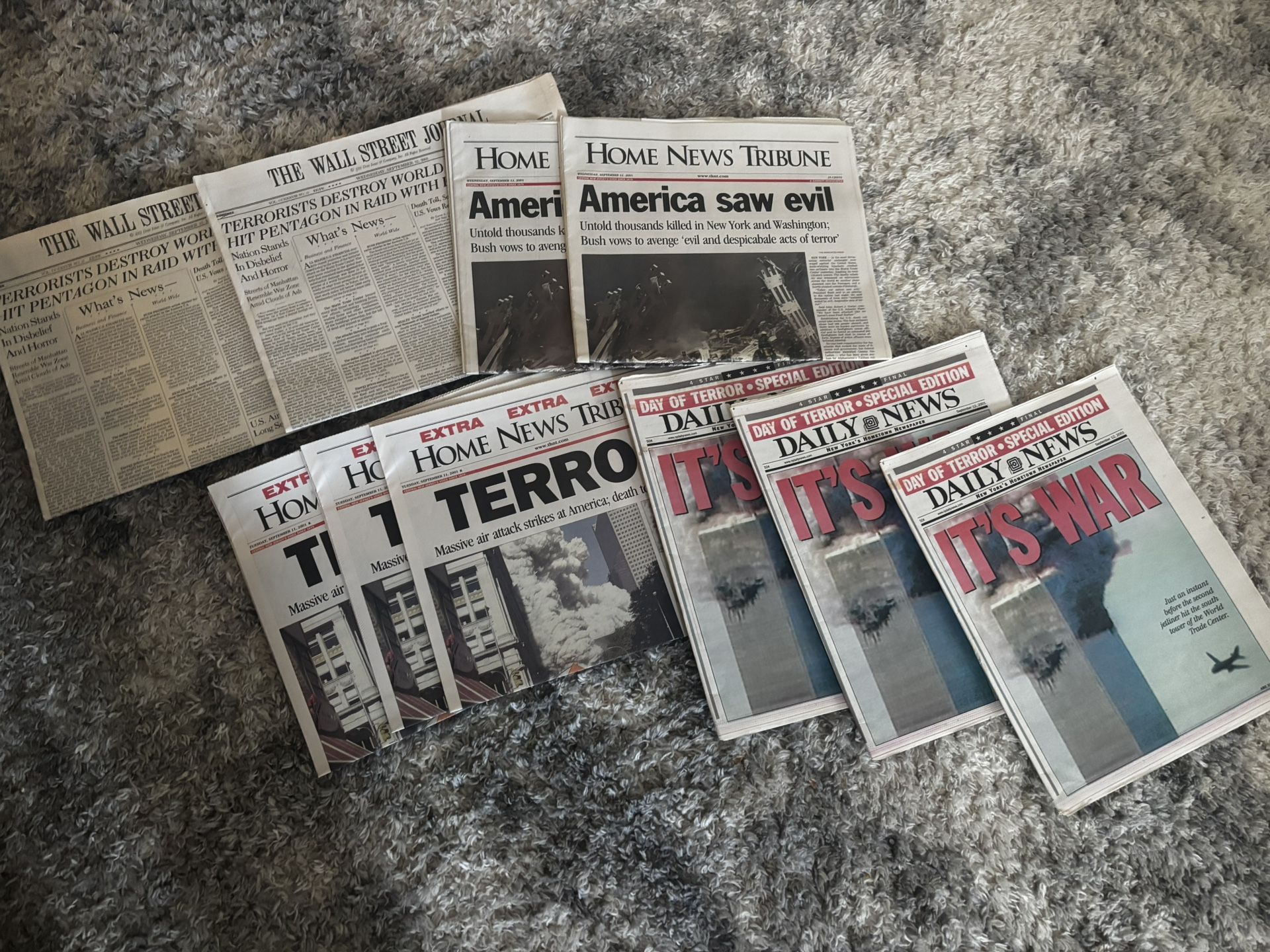 9/11 newspapers