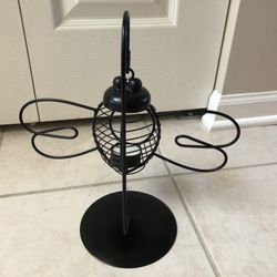 Wrought Iron bumble bee Candle Holder