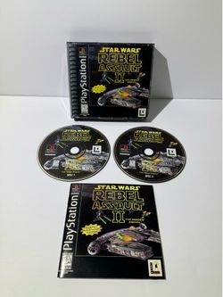 Star Wars Rebel Assault II PS1 PlayStation 1, Complete In Box / CIB Tested Works