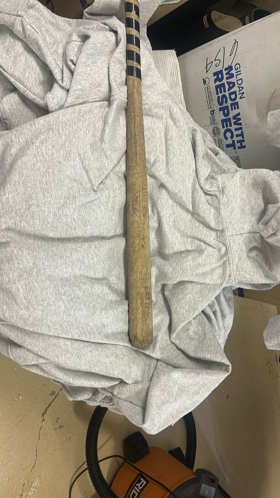 Vintage Softball Bat Made Of  Hickory