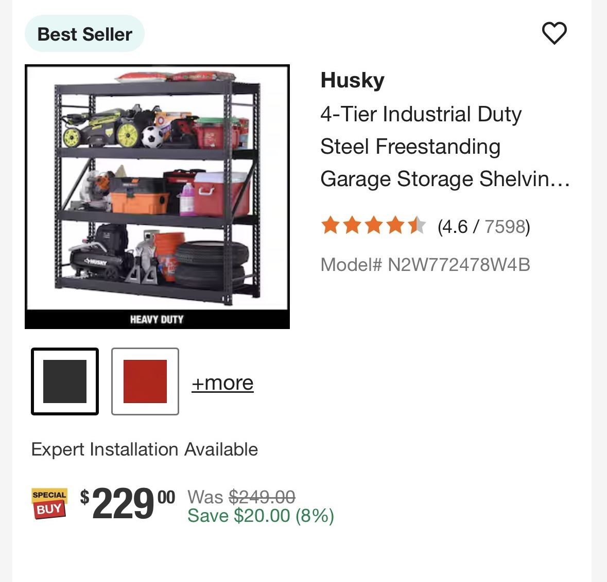 Brand New Husky Storage Shelf