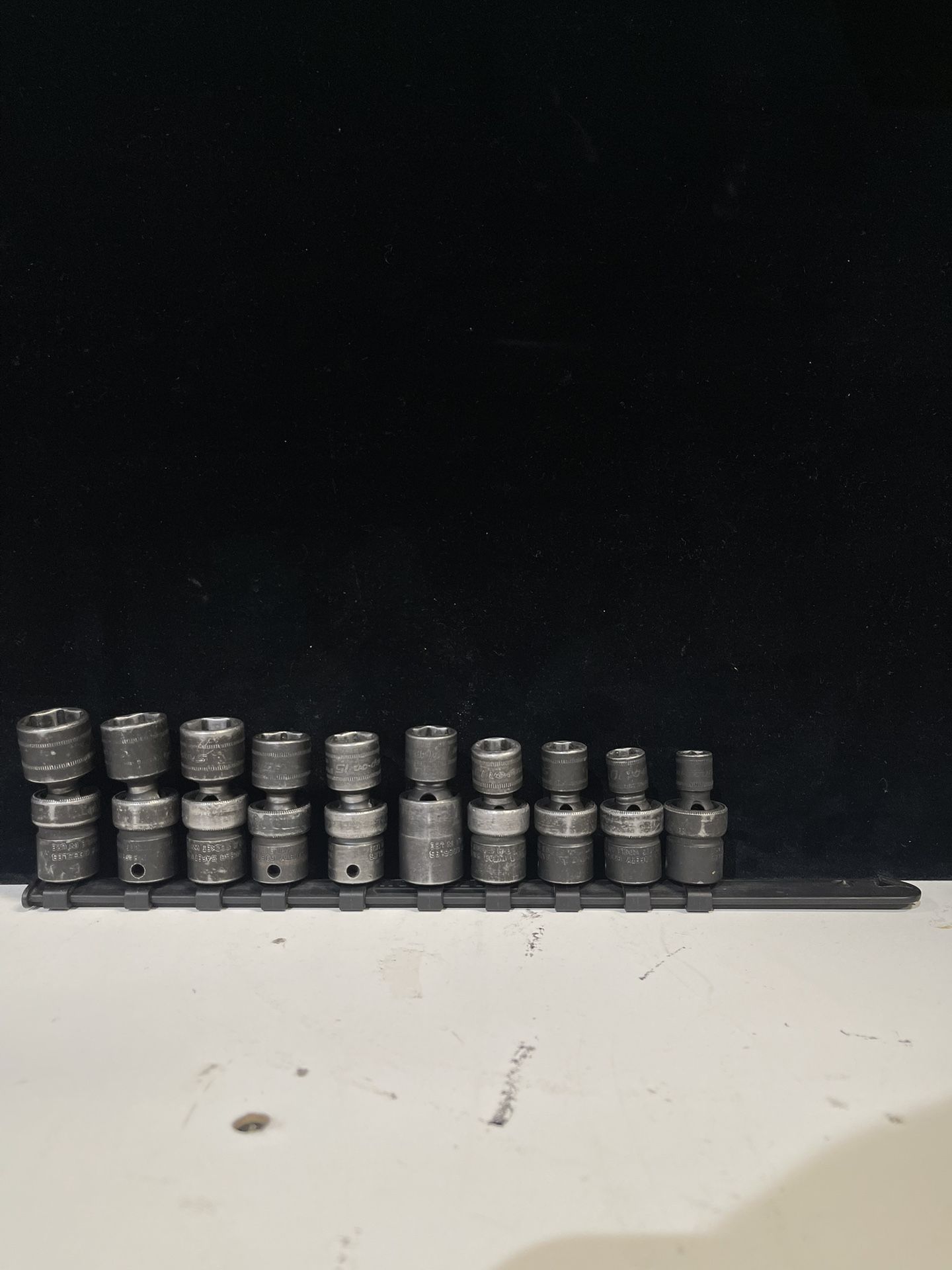 Snap On IBFM 10pc. 3/8” Drive Metric Impact Swivel Socket Set W/ Holder