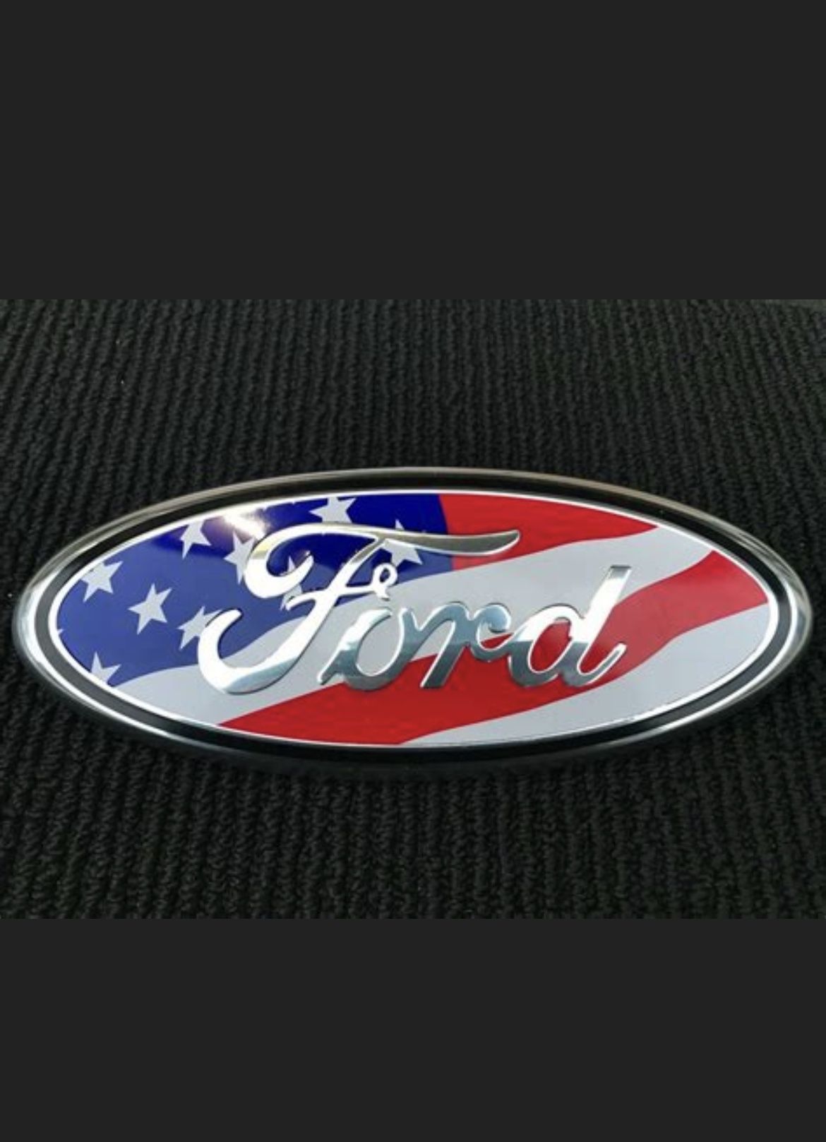 Fits Ford F-150 FRONT GRILLE / TAILGATE Flag Emblem 9 Inch Explorer Edge Grill
